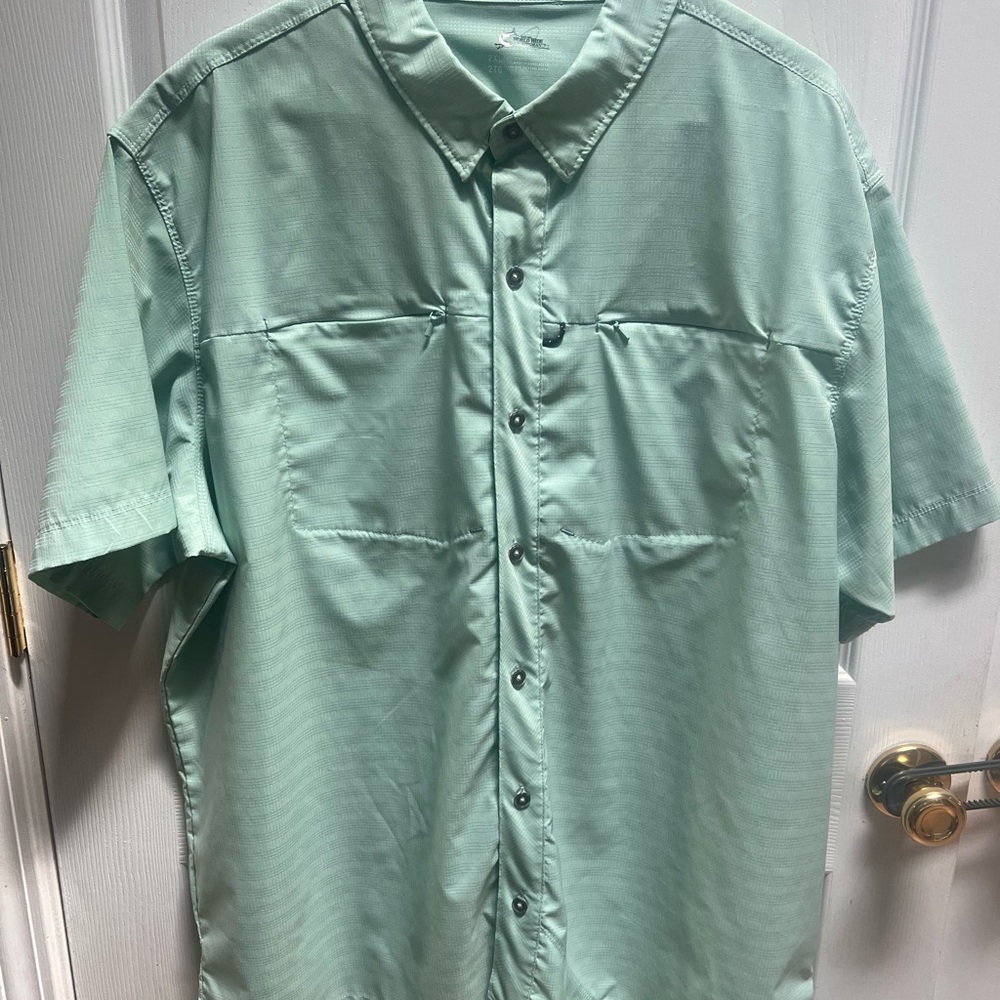 Men's Green Short Sleeve Shirt